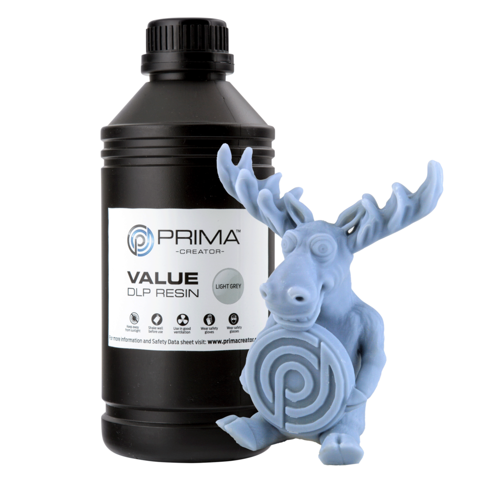 PrimaCreator Résine Value UV / DLP Gris clair - 1 litre – Image 2