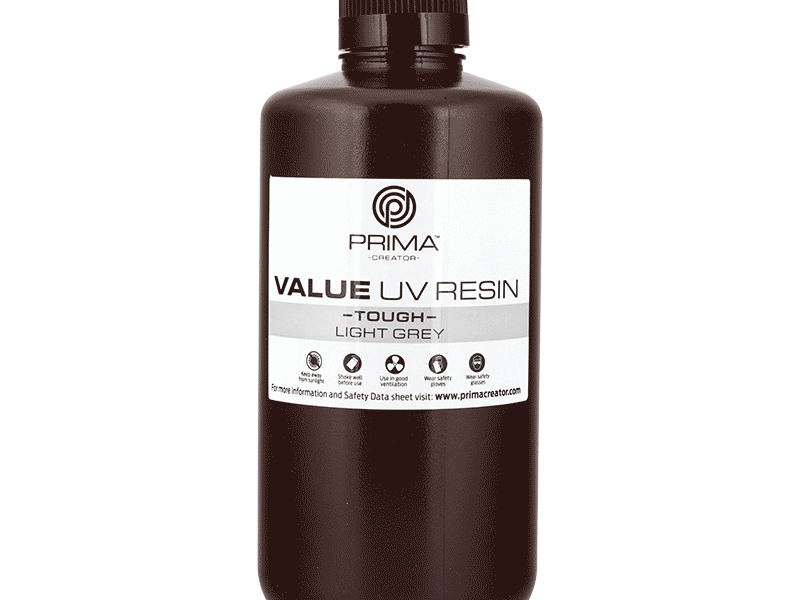 PrimaCreator Value Résistante - Résine UV / DLP Gris clair - 1 litre