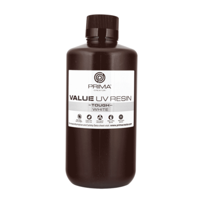 PrimaCreator Value Résistante - Résine UV / DLP Blanc - 1 litre