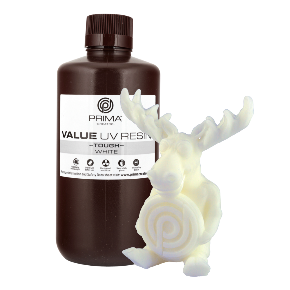 PrimaCreator Value Résistante - Résine UV / DLP Blanc - 1 litre – Image 2