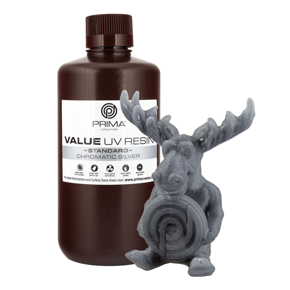 PrimaCreator Résine Value UV / DLP Argent chromatique - 1 litre – Image 2