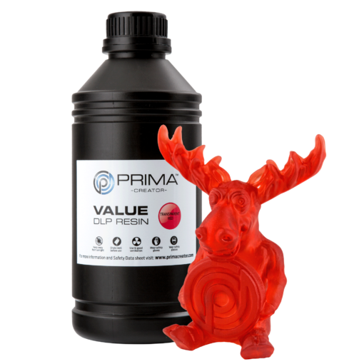 PrimaCreator Value UV DLP Resin 1000 ml Transparent rot PV RESIN B405 1000 TR 23680