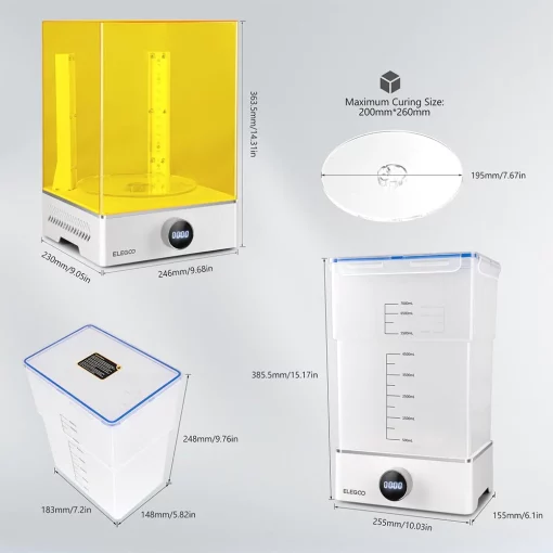 Elegoo Mercury XS Ensemble Station Lavage et Durcissement