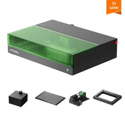 Découpeur & Graveur Laser à diode - xTool - S1 40W - Boîtier Fermé - 40W Kit Deluxe