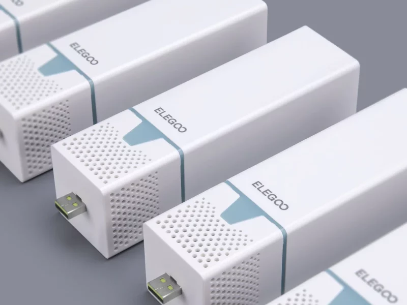 Elegoo - Kit de 5 Mini Filtres purificateurs d'air avec port USB