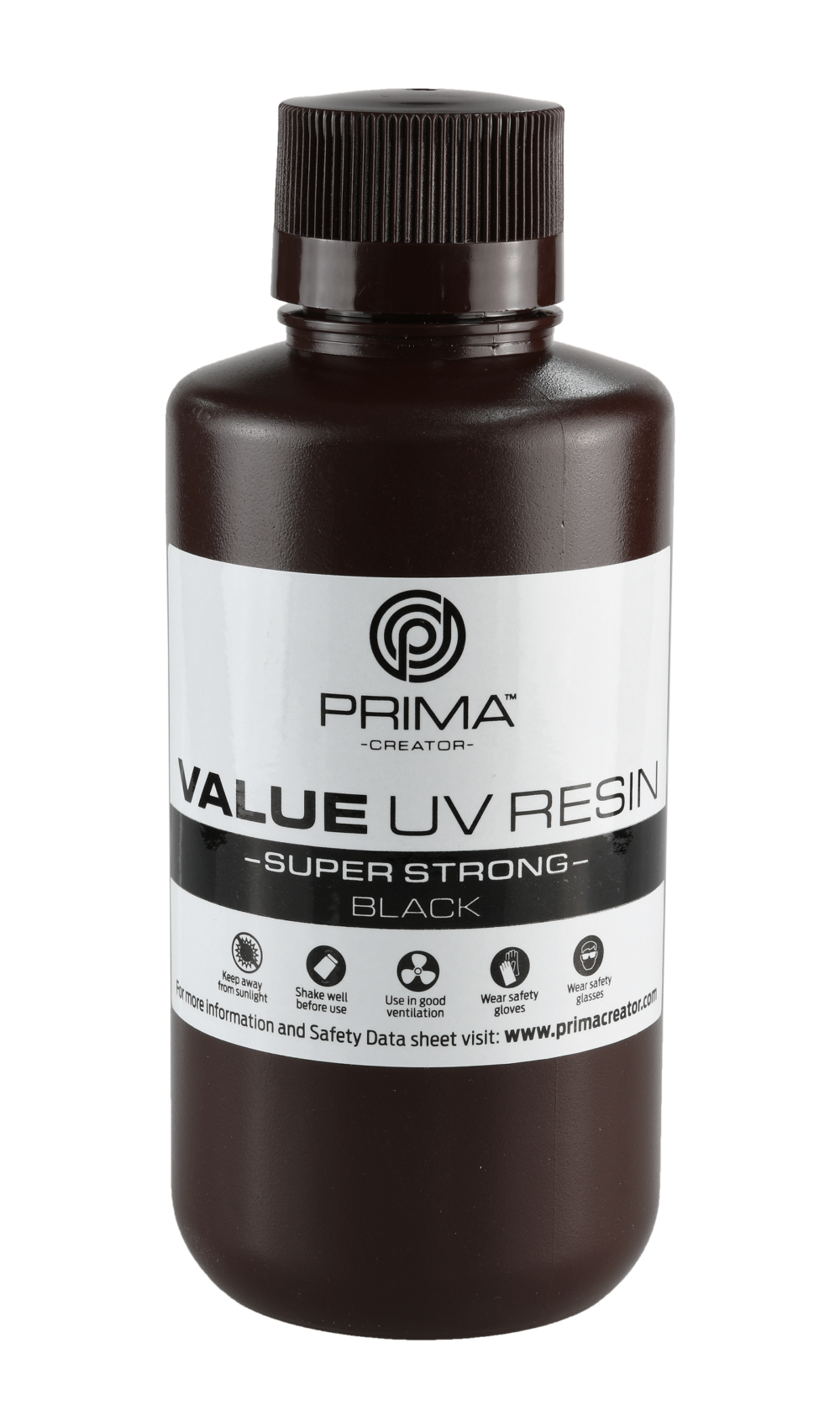 PrimaCreator - Résine UV Super Fort - 500ml - Noir