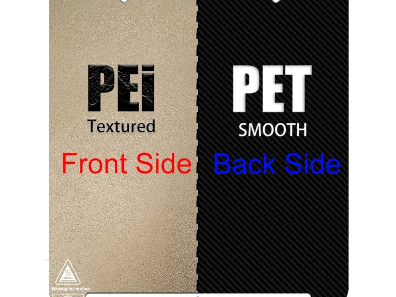Plaque de construction magnétique PEI/PET pour Creality K1 ou K1 MAX selon choix - Creality K1