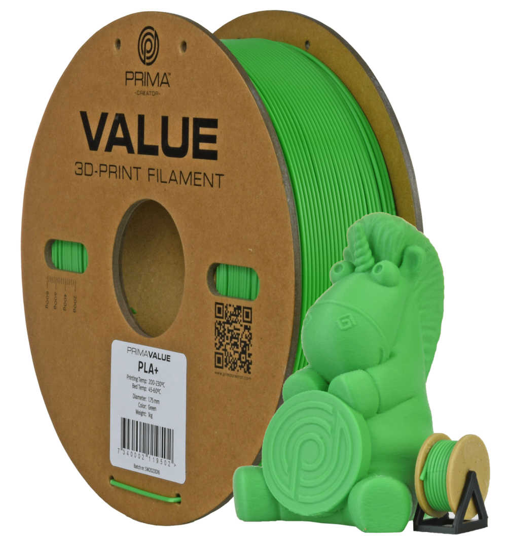 PrimaValue PLA+ Vert - 1.75mm - 1kg