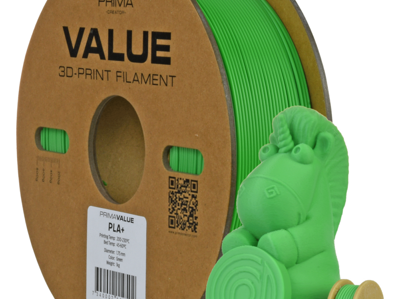 Accueil 58 PrimaValue PLA+ Vert - 1.75mm - 1kg