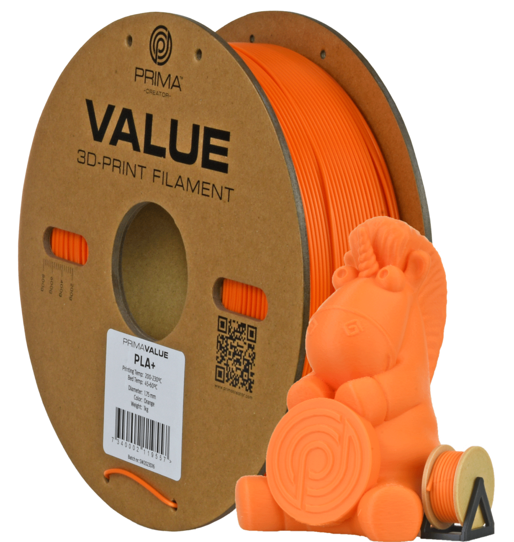 PrimaValue PLA+ Orange - 1.75mm - 1kg