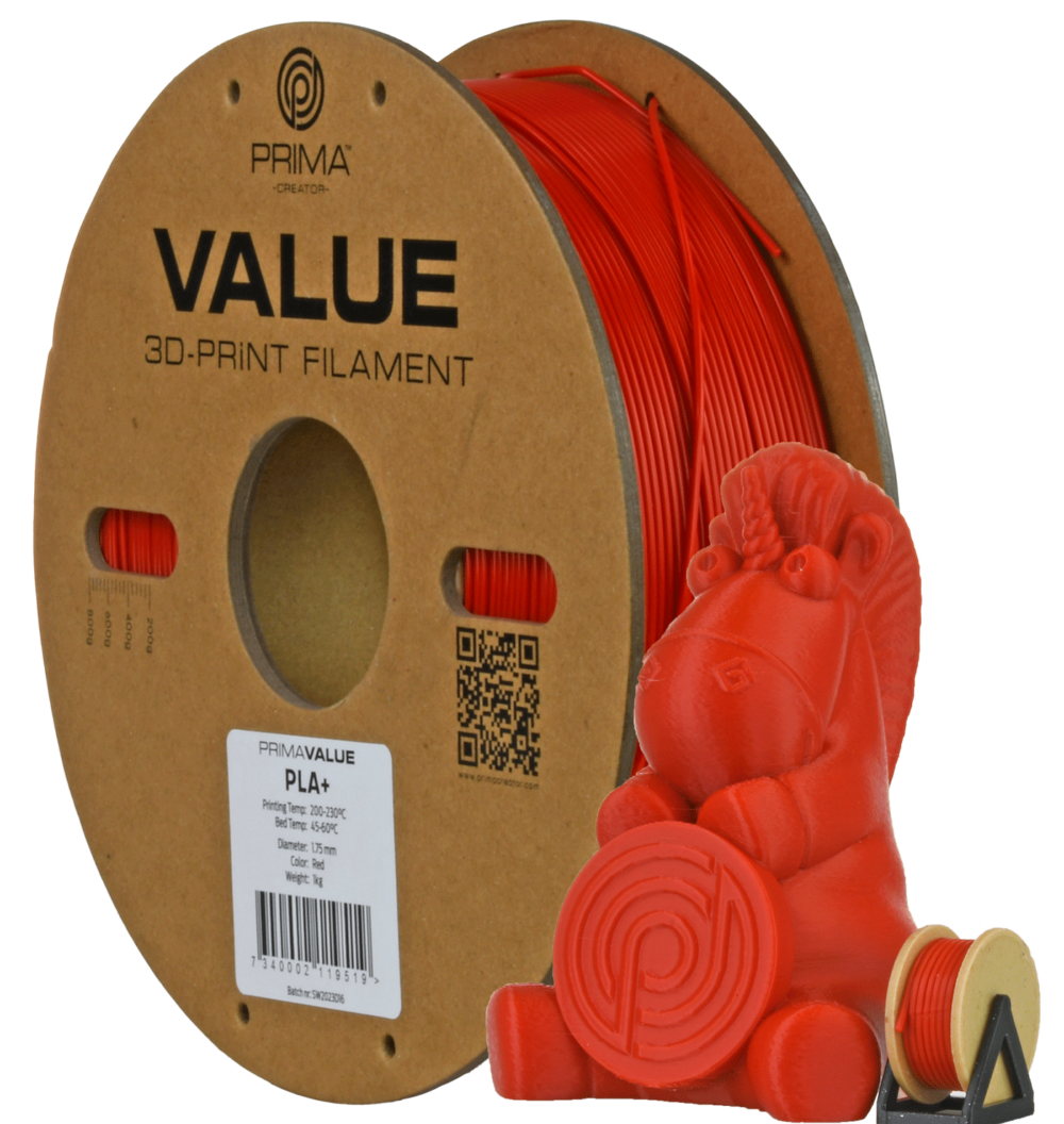 PrimaValue PLA+ Rouge - 1.75mm - 1kg