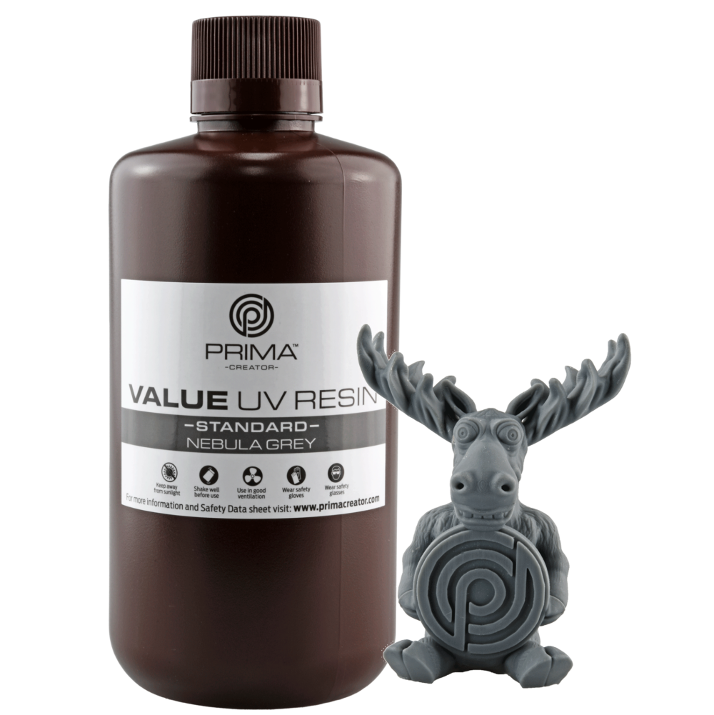 PrimaCreator Résine Value UV / DLP Gris Nebuleux - 1 litre