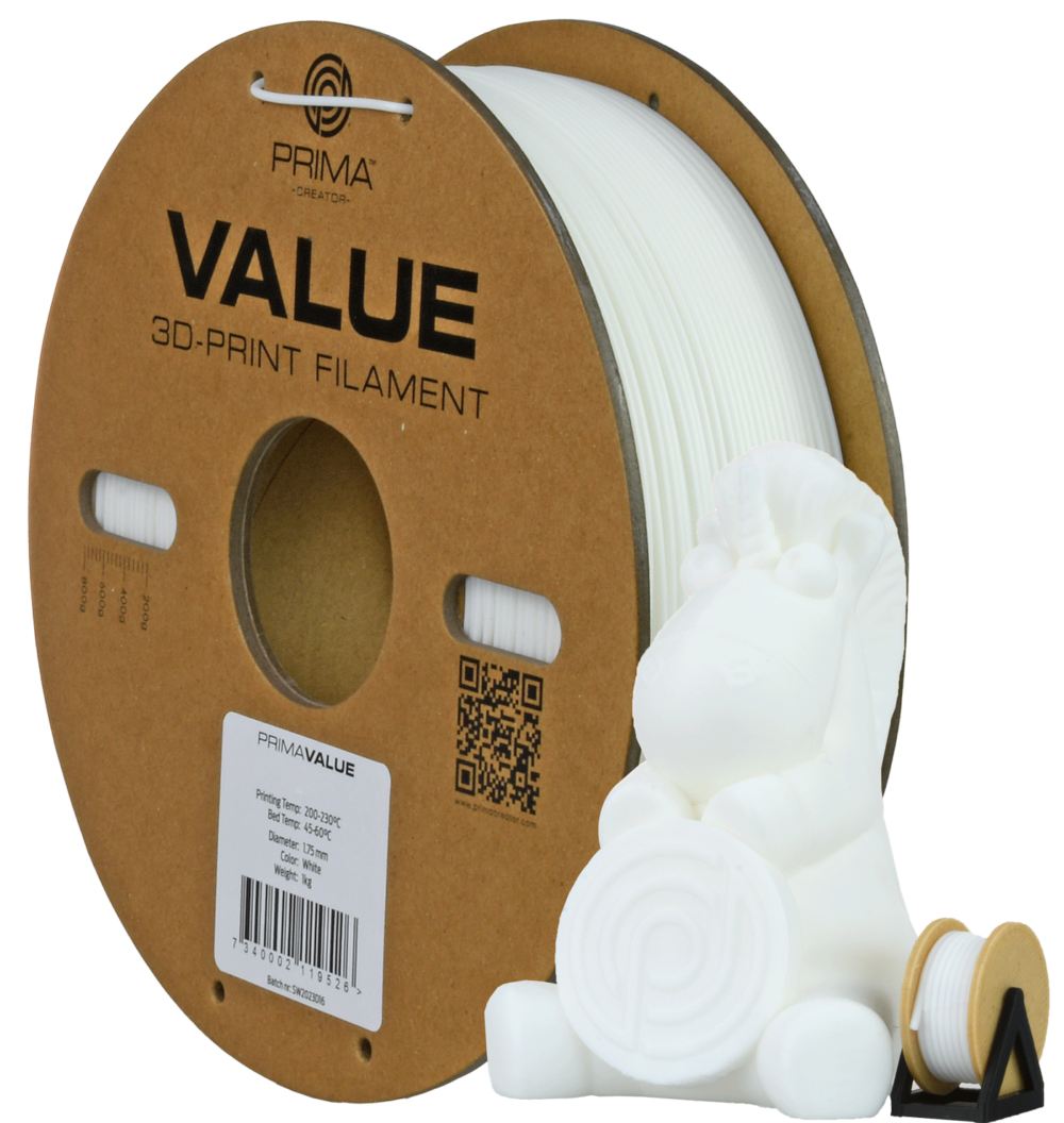 PrimaValue PETG Blanc Opaque - 1.75mm - 1 kg
