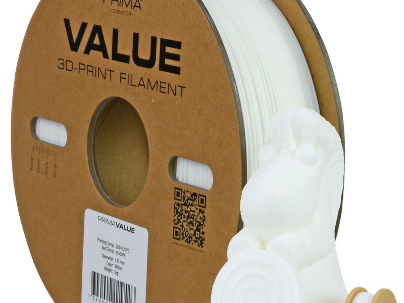 PrimaValue PETG Blanc Opaque - 1.75mm - 1 kg