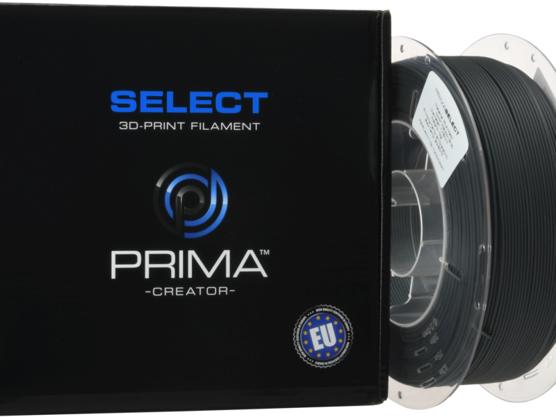 PrimaSELECT - PLA MAT - 1.75mm - 1Kg - Gris Carbone