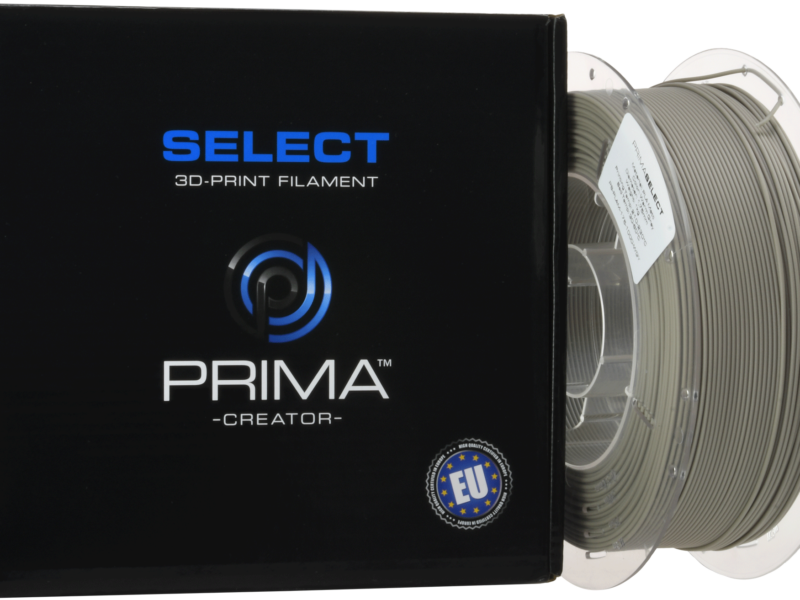 PrimaSELECT - PLA MAT - 1.75mm - 1Kg - Gris Chaud