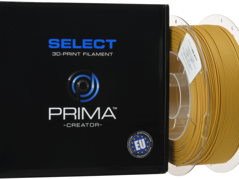 PrimaSELECT - PLA MAT - 1.75mm - 1Kg - Jaune Moutarde