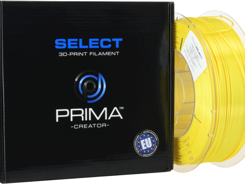 PrimaSELECT - PLA SATIN - 1Kg - 1.75mm - Jaune Bouton